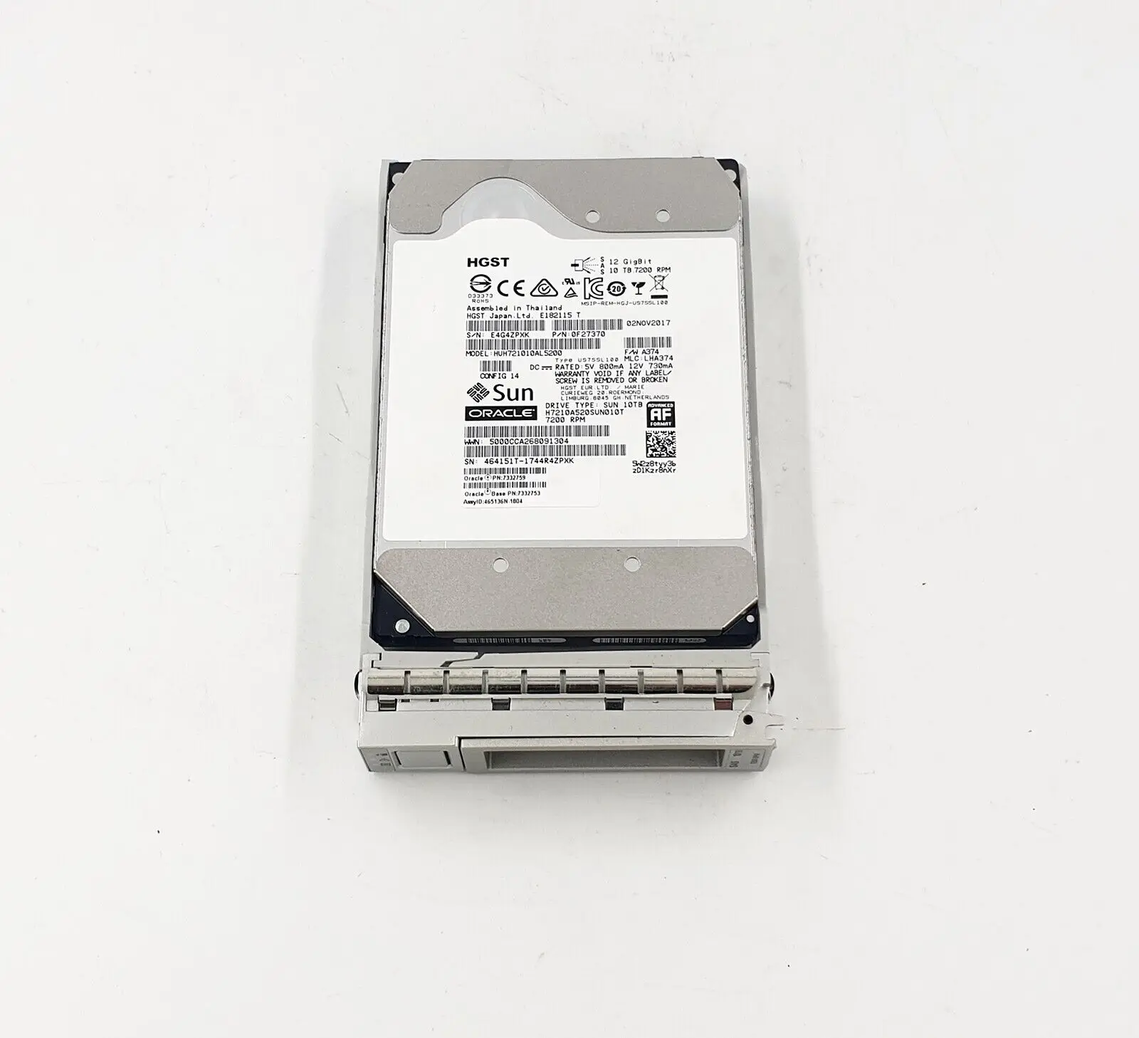 7332759 10TB 7200 RPM SAS HARD DRIVE HGST HUH721010AL5200| Alibaba.com