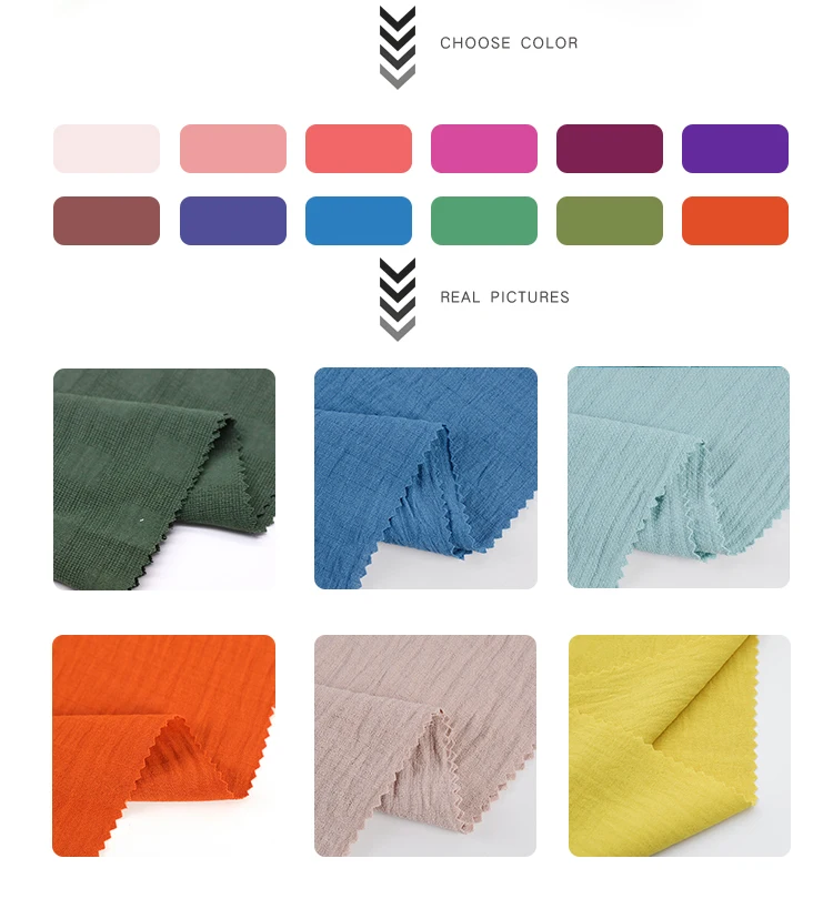 Super Soft Color Dye 100 Polyester Textile Woven Plain Dyed Crush Cey