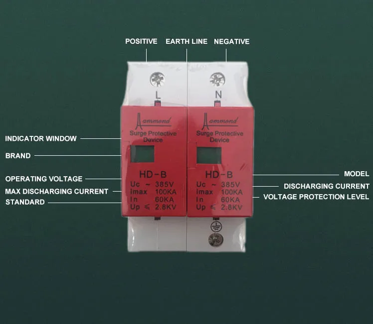 100ka Lightning Spd 3 Phase Ac Surge Protector