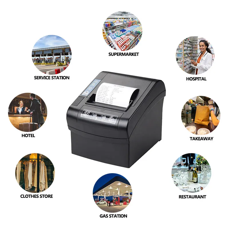 OEM Mesin Print bluetooth Mobile Connect Receipt 80mm Billing Machine for Small Business Pos Printer