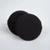 53mm leather powder puff -black(1pk)