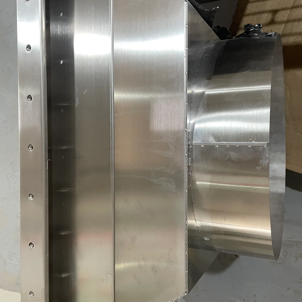product custom steel aluminum laser cutting bending sheet metal fabrication large metal frame welding service for exhaust system-7