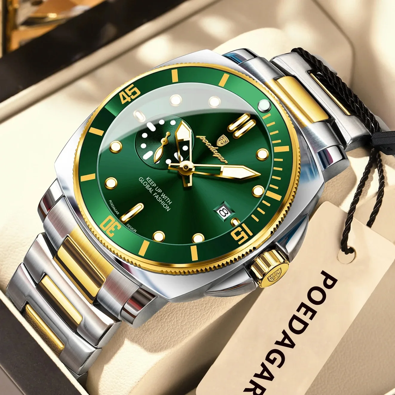 POEDAGAR 873 Top Original Fashion Wristwatch Luminous Waterproof Date Classic Men's Watc aperçu 11