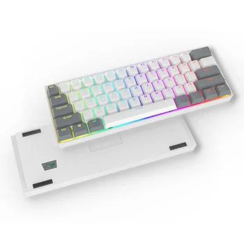 New Fashion 60% keyboard mechanical mini gaming keyboard aluminum frame for tablet