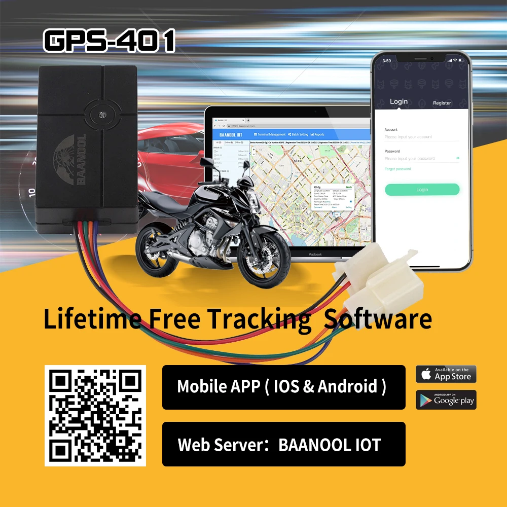 Coban Gps tracker Tk401 Tk 401 Localizador Para Vehculos with Free Baanool Iot App