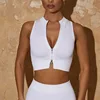 Chaleco de yoga blanco
