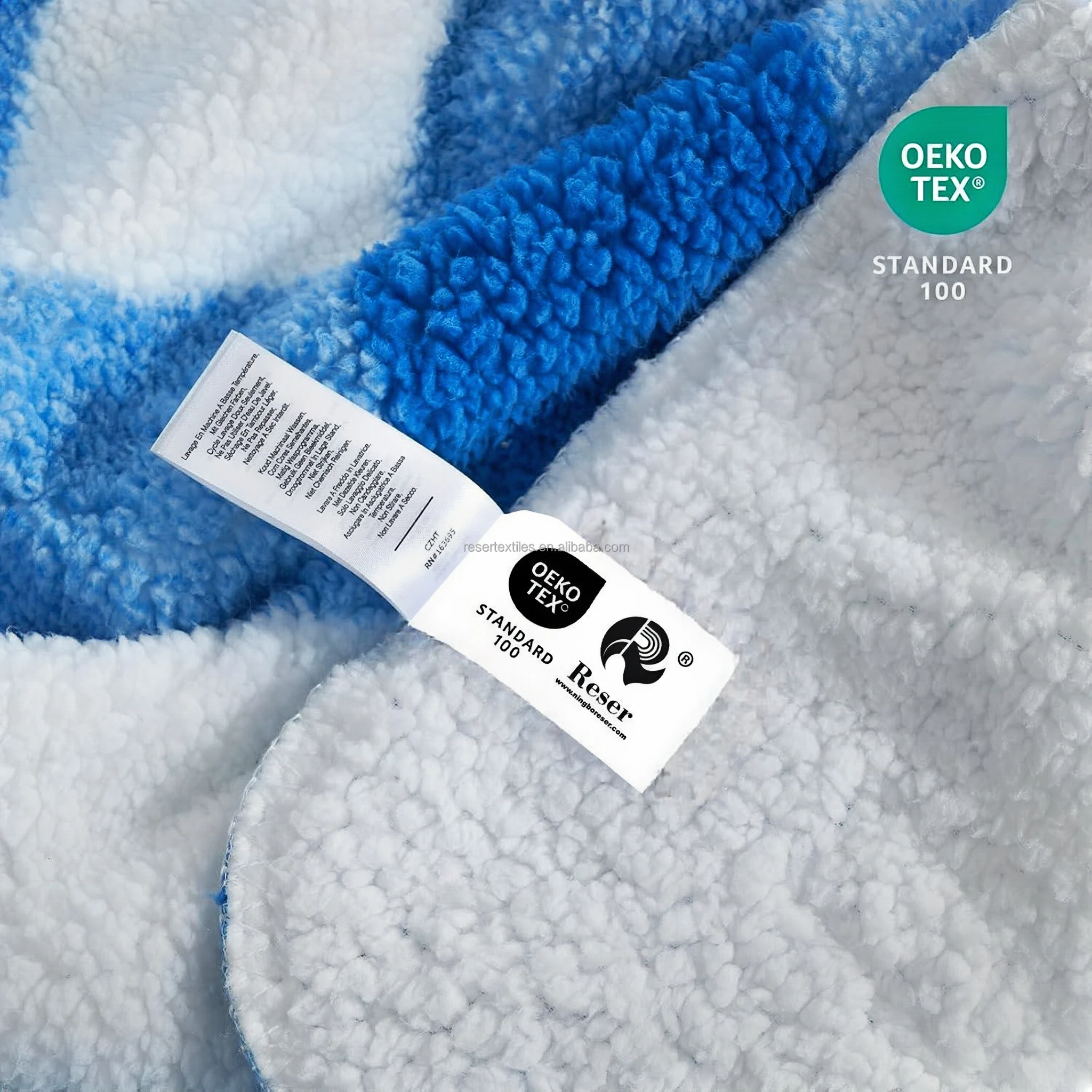 Ultra Soft 100% Polyester Knitted Reversible Double Sherpa Sided Winter Anti-Pilling Blanket Grey Buffalo Plaid Fluffy Thick