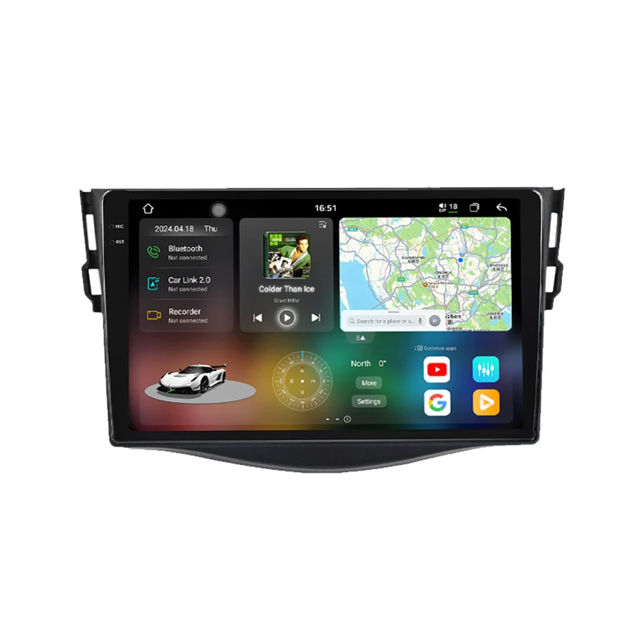 UIS 7870 Android 13 QLED 2K Car Multimedia System Auto Radio for Toyota Rav4 RAV 4 2007-2011 Carplay GPS Navigation