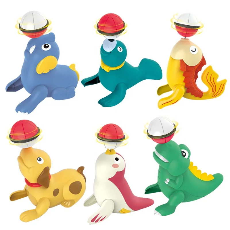 Детский Заводной игровой шар дельфин животные заводные игрушки морской лев акробатика игрушка-животное заводная