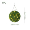Sfera sospesa verde 28 cm con luci