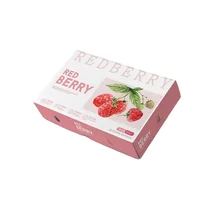 Recycle Wholesale High Quality Fruit Paper Box Strawberry Packaging Paper Custom Rigid Box ODM Russia Customize