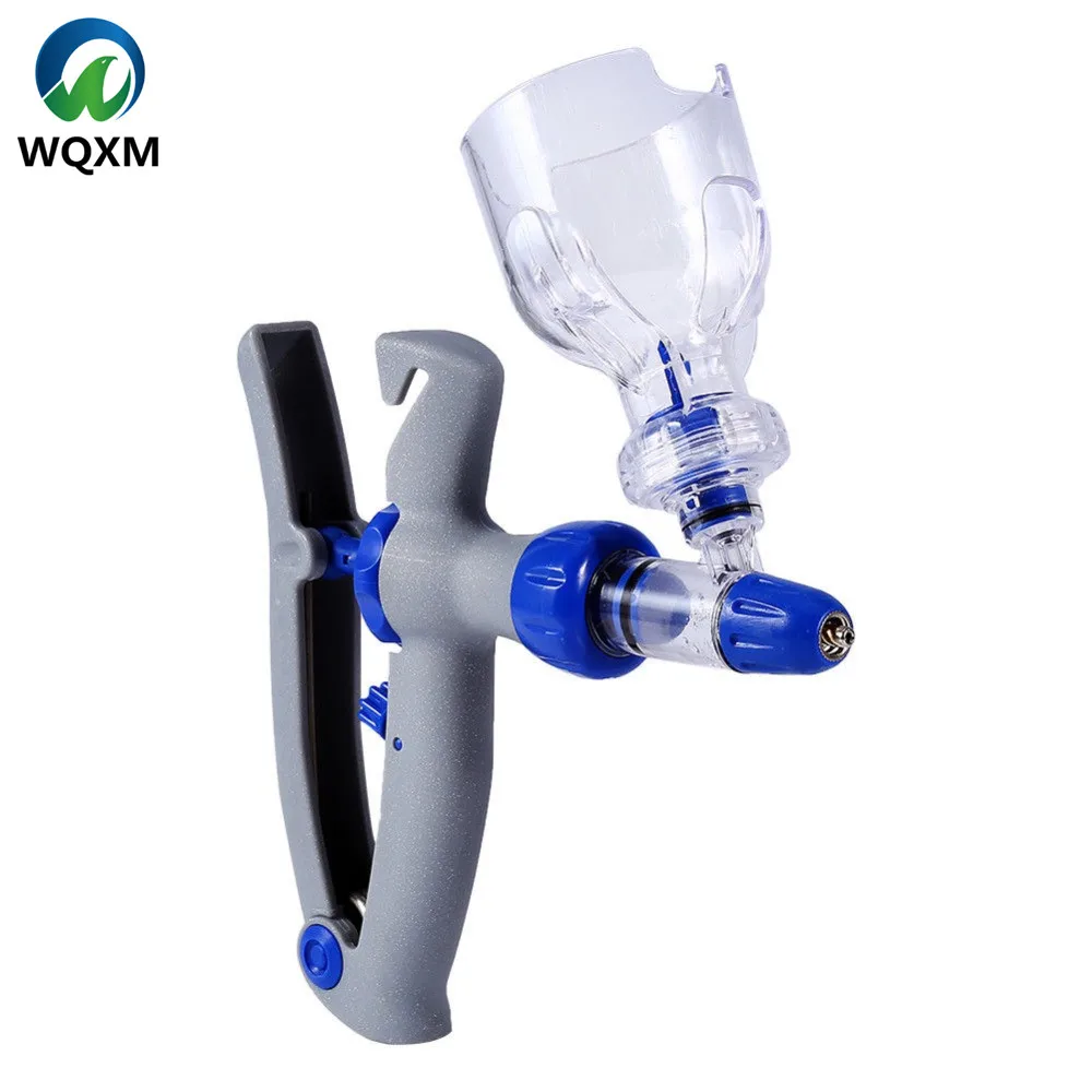 Cattle Automatic Injection Vaccination Syringe Steel Veterinary Plastic Syringe With Diagnostic Features