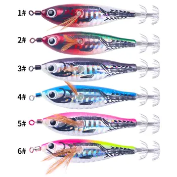 7.8CM 9.7CM Wholesale ABS Plastic Glow Squid Jig Lure with Luminous Shrimp Design for Sea River & Lake Fishing – Metal Jig – view 3