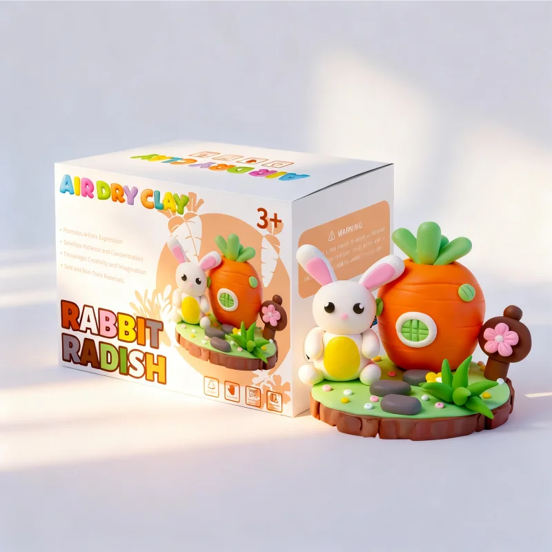 子供向けカラフルな12色ポリマークレイDIYキット－無毒・再利用可能・手作り可能なエアドライ柔らかモデリングクレイ・教育玩具