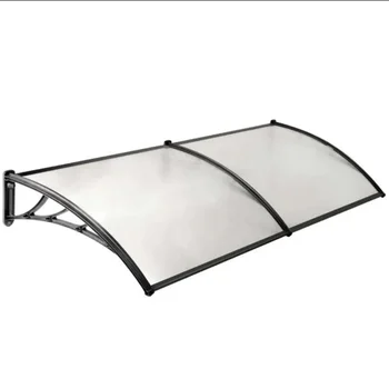 Window front door sun shed rainshed patio aluminum bracket balcony awning cover with polycarbonate sheet