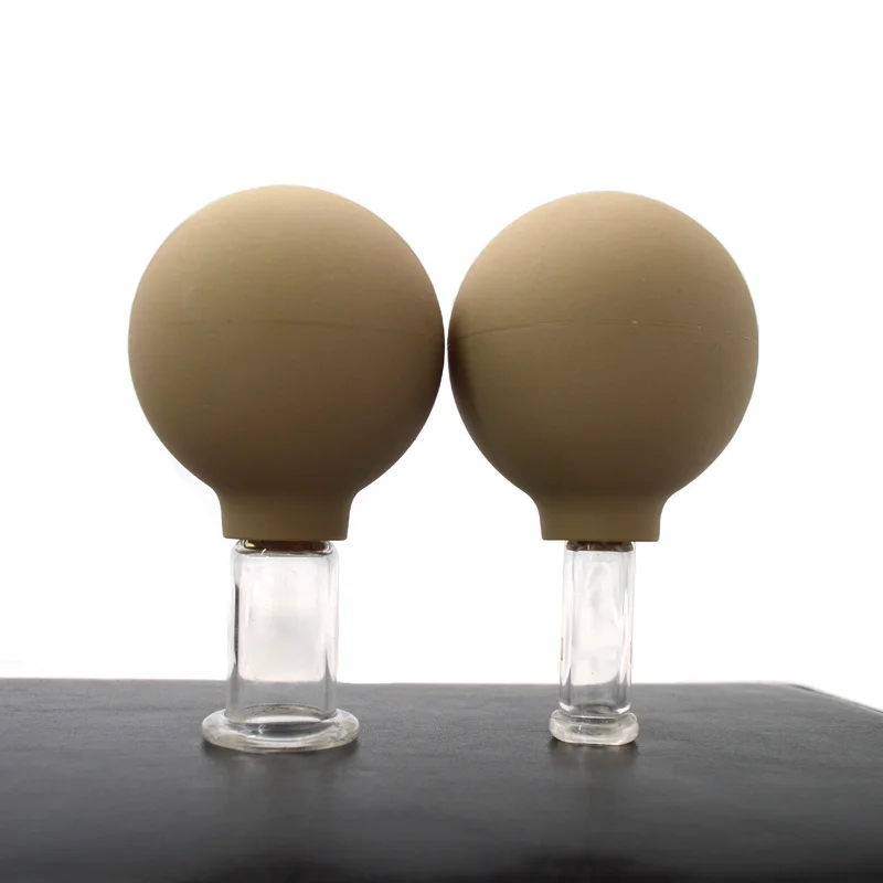 Wholesale Anti Aging Glass Cupping Therapy Set Silicone Ball Glass
