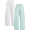 White and Mint Blue