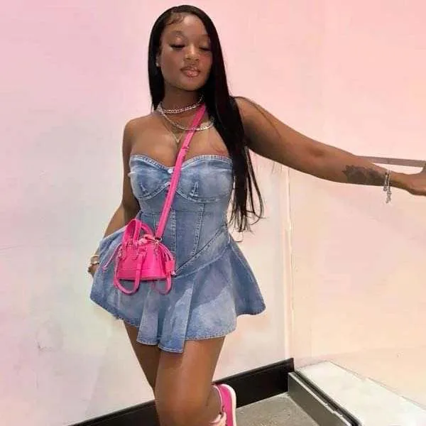 Summer Women Off Shoulder Denim Dress| Alibaba.com Summer Women Off Shoulder Denim Dress| Alibaba.com