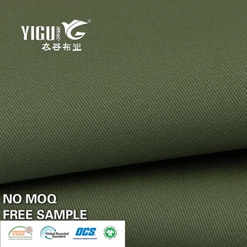 Factory Price Custom Solid Color Woven Cotton Fabric Soft Hand Feel Shirt Fabrics 100% Cotton Twill Chino Fabric