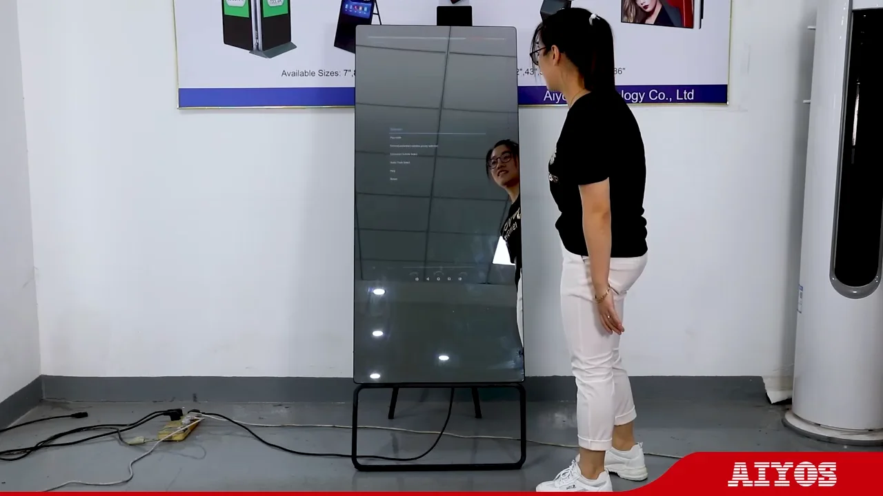 Smart Mirror Tv Interactive Glass Tv Magic Gym Mirror Workout Exercise ...