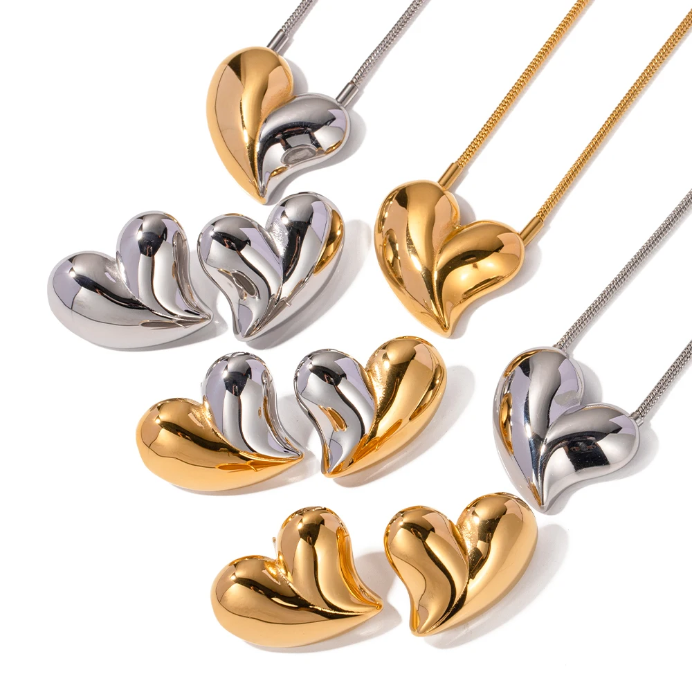 Silver and 14k gold heart pendand hotsell designer necklace