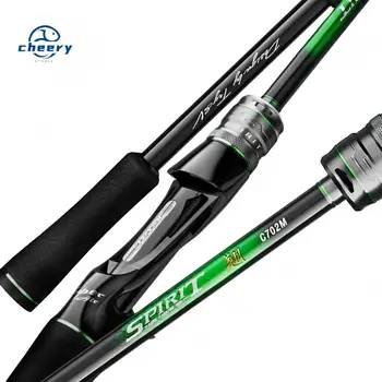 CHEERY New Arrival Carbon Cloth Carbon Fiber Fishing Rod Super Hard Spinning Casting Rod Reel Set – Hard Lure – view 2