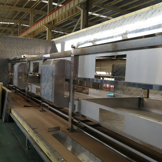Small independent quick freezing IQF tunnel freezer for slaughterhouses