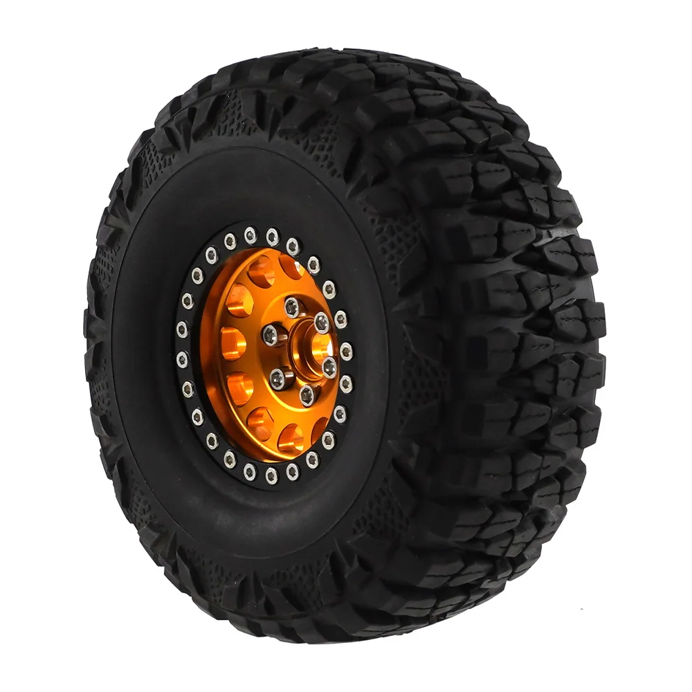 Оригинальный металлический 1 9 дюймов колесные диски ступицы резиновые шины набор для осевой TRX-4 1/10 RC гусеничная модель автомобиля запчасти