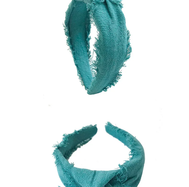 Wholesale Fashion Solid Color Designer Hairband Knotted Tassel Headband