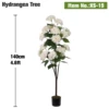140cm(4.6ft) Hydrangea Tree White