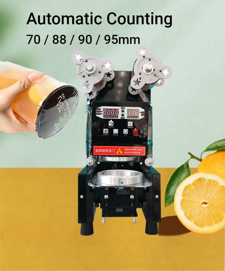 Best Popular Fully Automatic Yogurt Cup Sealer 75cm/95mm Cup Sealing