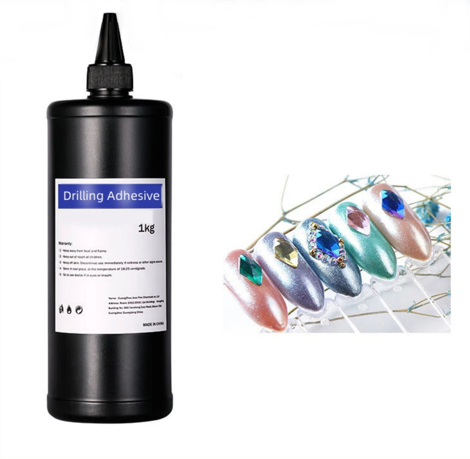 Hot Sale Nail Supplies Custom Logo Nail Art Product Function Gel Polish Soak Off UV Led Drilling Adhesive OEM ODM