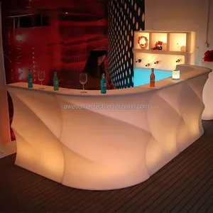 Illuminated Led Portable Bar Music Bar Glowing Led Bar Counter with Remote Control