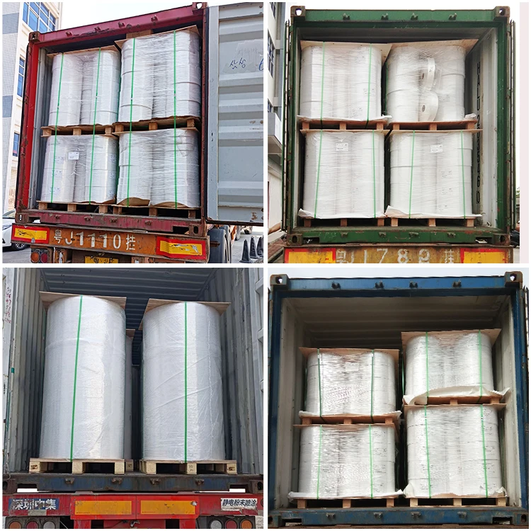 Self Adhesive Coated Sticker Paper Semi Gloss Paper Bopp PP Label Stock Raw Material Sticker Jumbo Rolls