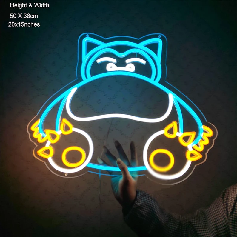 product neon sign led light custom decoration hand crafted wall hangings home decor decor pikachu  gengar squirtle bulbasaur charizard-6