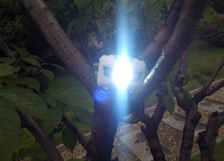 Налобный фонарь, 4 режима, водонепроницаемый светодиодный фонарь, фонарик, белый + красный свет, налобный фонарь с питанием от 3 батарей ААА