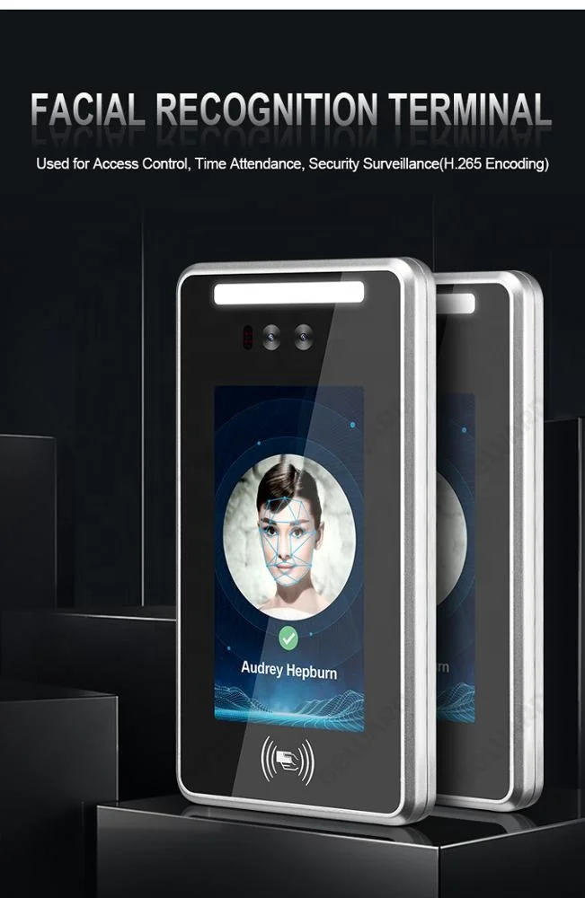 24,000 Face Capacity Door Entry Access Control System with MQTT Protocol Free Software Facial Recognition Device and Card Type