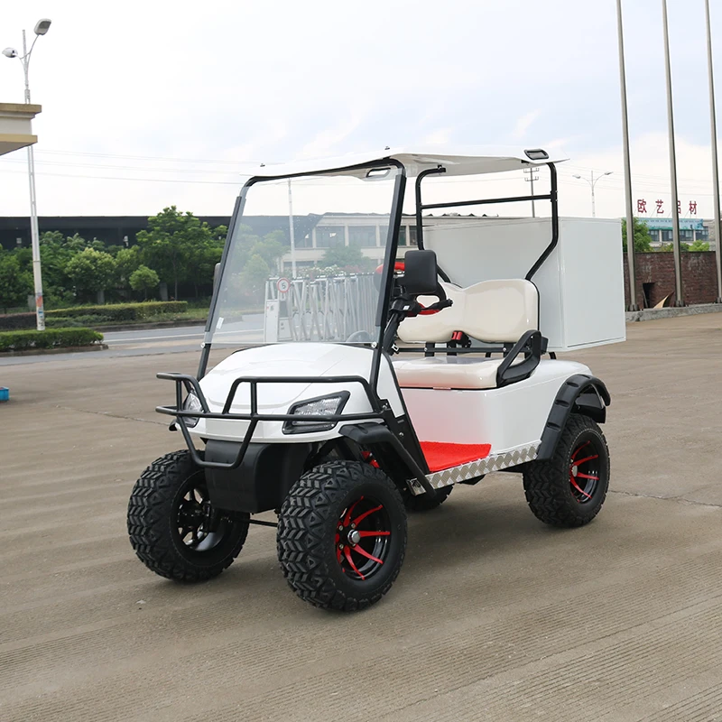 Custom Powerful 2 Seats Utility Cargo Electric Golf Carts For Adults
