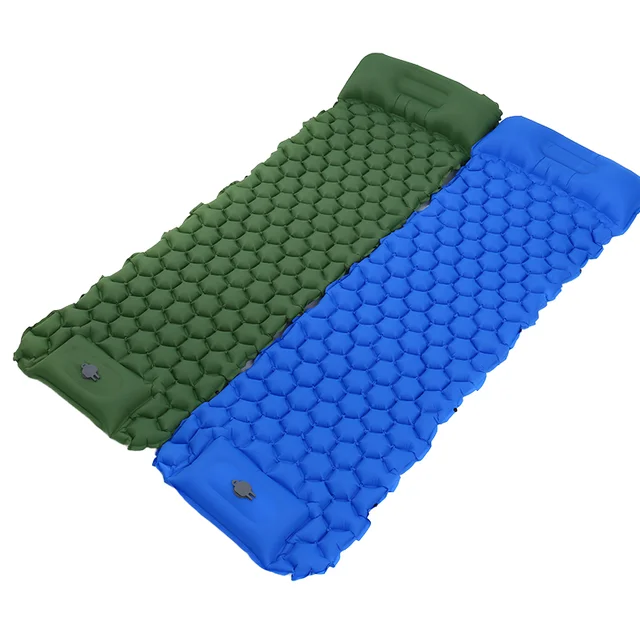 For Woqi Inflatable TPU Camp Air Mattress PVC Sleeping Pad with Quick Inflation and Double Air Valve for Hiking and Camping