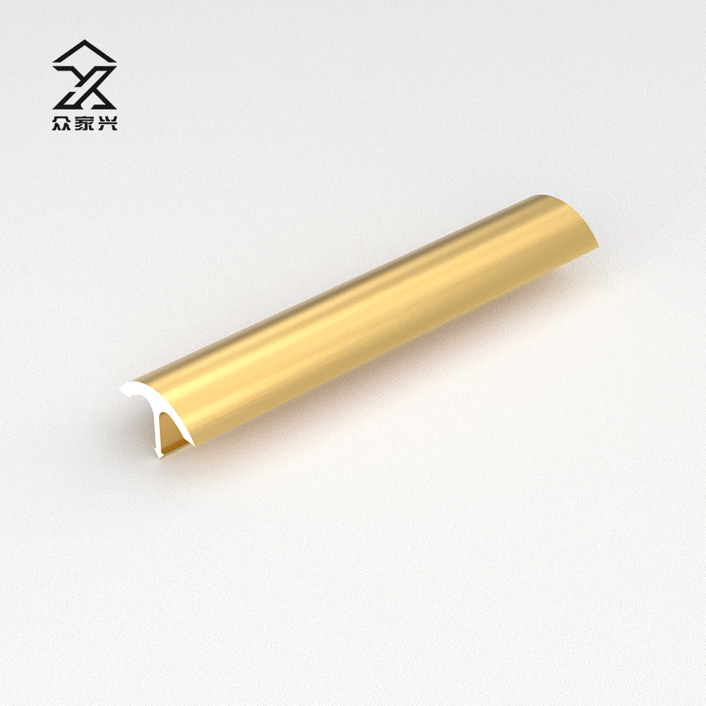 Free Sample Tile Accessories Solid Transition Edge Balcony Aluminum T Shape Tile Edge Trim supplier