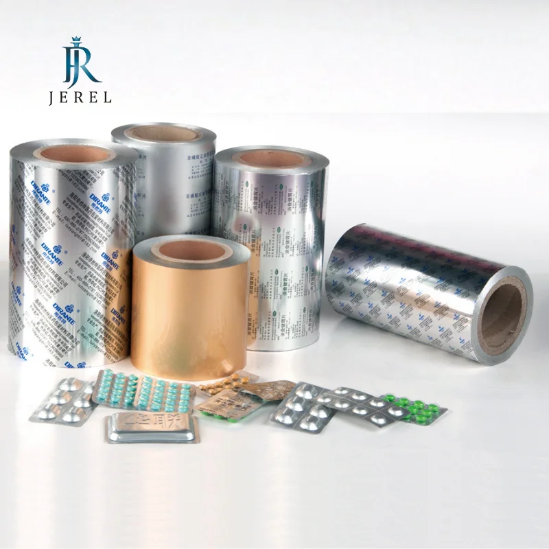JEREL фармацевтическая цветная алюминиевая блистерная фольга ptp