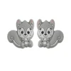 Squirrel Focal bead Light Gray SA124