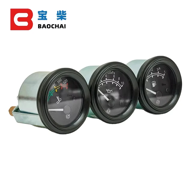 Generator Accessories Fuel Oil Level Gauge 0~10bar Oil Pressure Gauge 40~120c Water Temperature Gauge