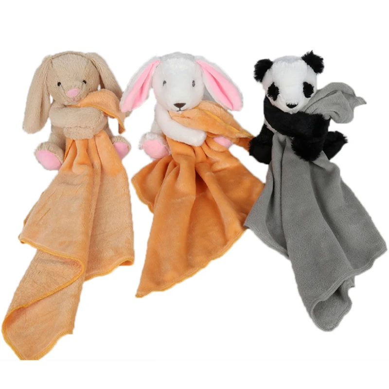 OEM ODM CE Мягкие плюшевые игрушки-животные одеяло безопасности для детей с