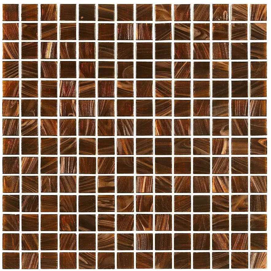 Mosaïque éventail Cuivre Brun - 10 Plaques - Cuisine, Bain, Miroir - Mosaik-Netzwerk