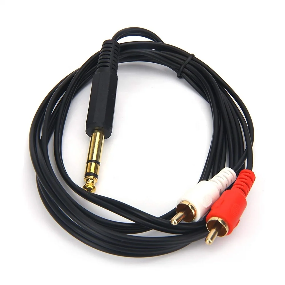 3.5mm 4-Pole Plug to 3 RCA Female Adapter PVC Coated Stereo Audio Video Cable for AV LCD TV HD TV & Monitor for Speakers