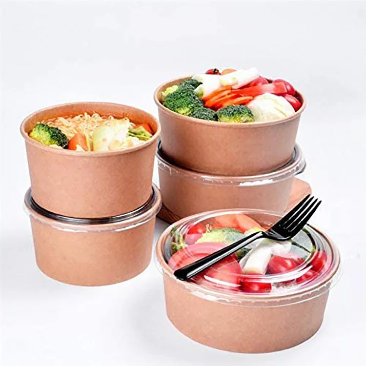 Custom 850ml 850cc 1300ml Noodle Salad Soup Paper Bowl Cup Container ...