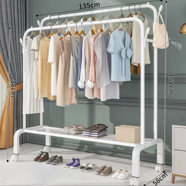 Manufacturer Solid Color Indoor Clothes Drying Rack Living Room Simple ...