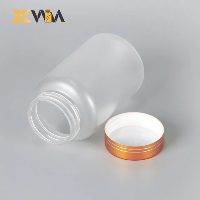 Bulk Supplier Frosted Texture PET Plastic Container 6.8oz 200ml Matte Surface Frosting Technology Transparent Custom