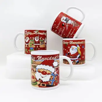 11oz  Coffee  Sublimation  Ceramic  Mugs  for  christmas  gift